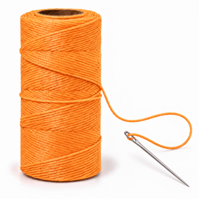Fio Encerado Nº4 - 100 gramas Laranja Limão 393
