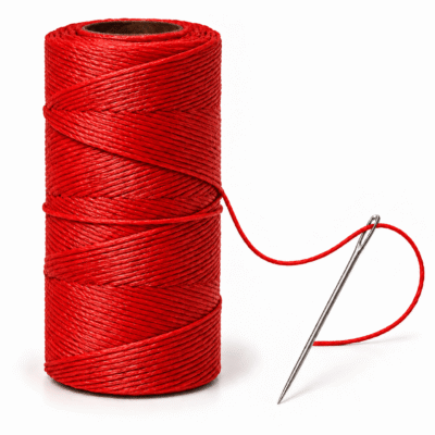 Fio Encerado Nº4 - 100 gramas Vermelho 44