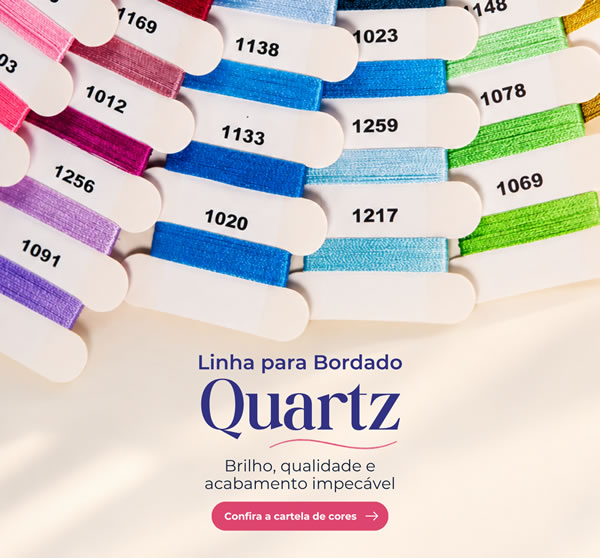 Cartela de cores da Linha para Bordado Quartz