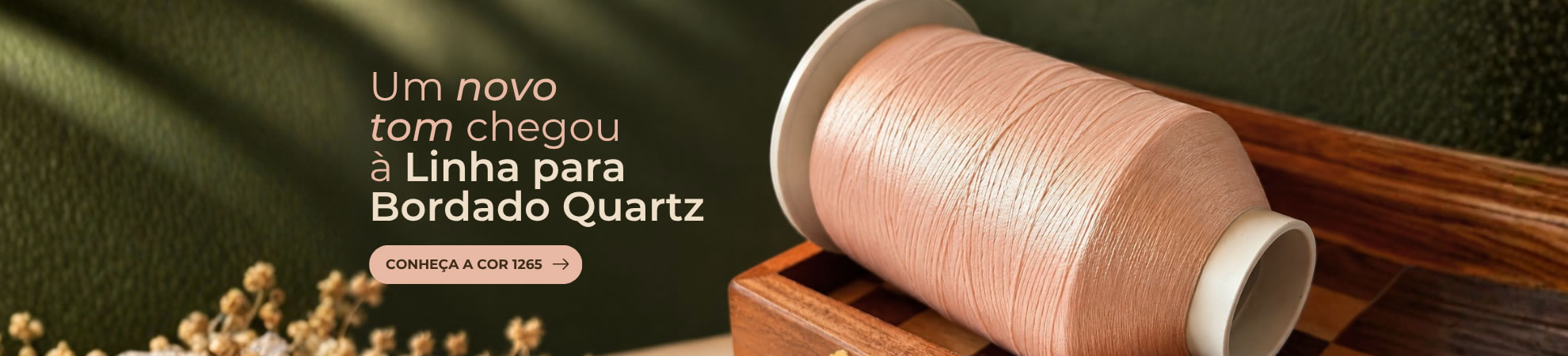 Cone da Linha para Bordado Quartz na cor 1265, tom rosé