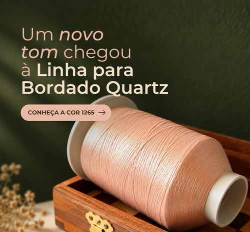 Cone da Linha para Bordado Quartz na cor 1265, tom rosé